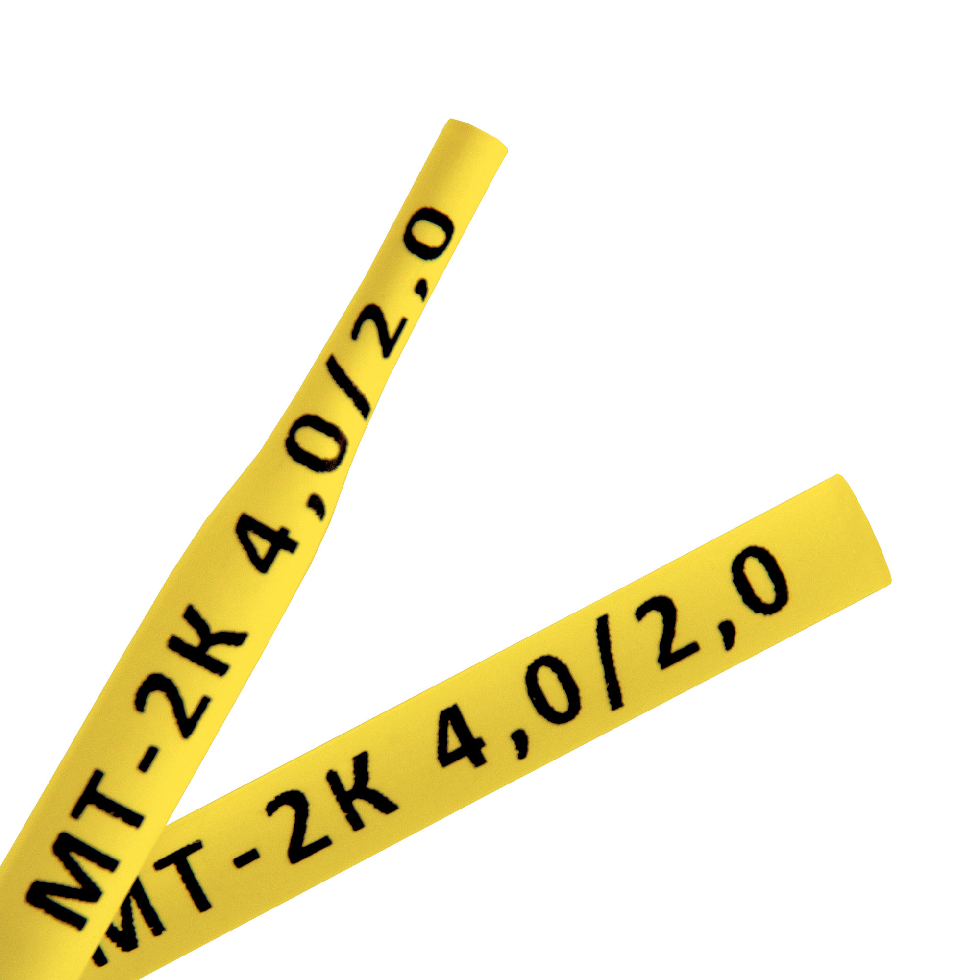 Термоусадочная маркировочная трубка МТ-2К 4,0/2,0мм, желтый, в рулоне 200м/упак