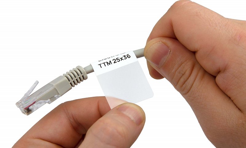 печать на на самоламинирующихся маркерах на принтере Godex G530 этап 5